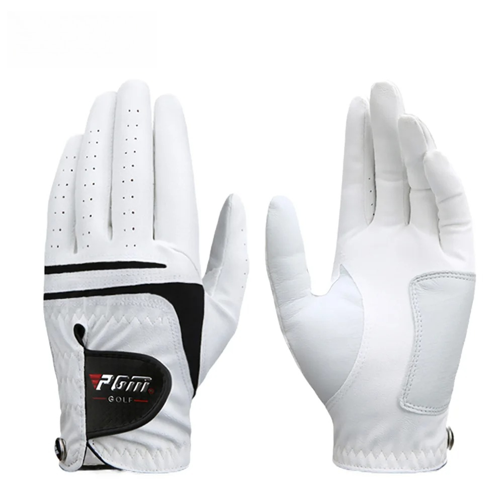 Golf Equipment For Kids - Men Golf Gloves White Breathable Kid-lambskin